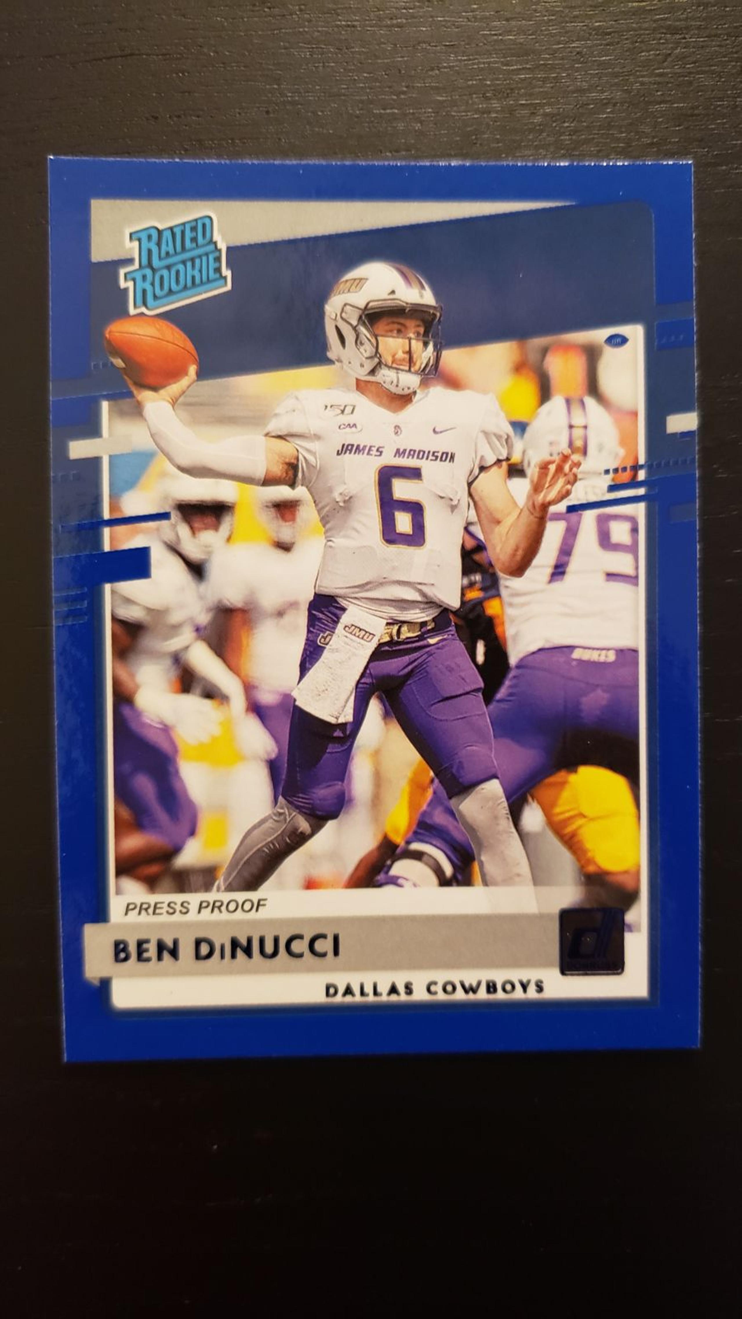 Dallas Cowboys QB Rookie - Ben DiNucci