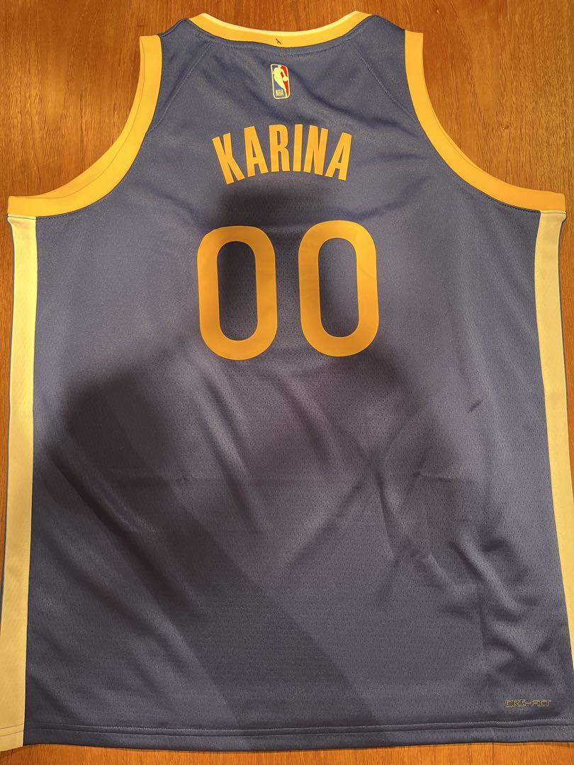 【Official】aespa Karina NBA XL Warriors Custom Uniform