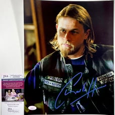 Charlie Hunnam Signed Sons Of Anarchy Jax 11x14 Photo A Autograph SOA JSA COA