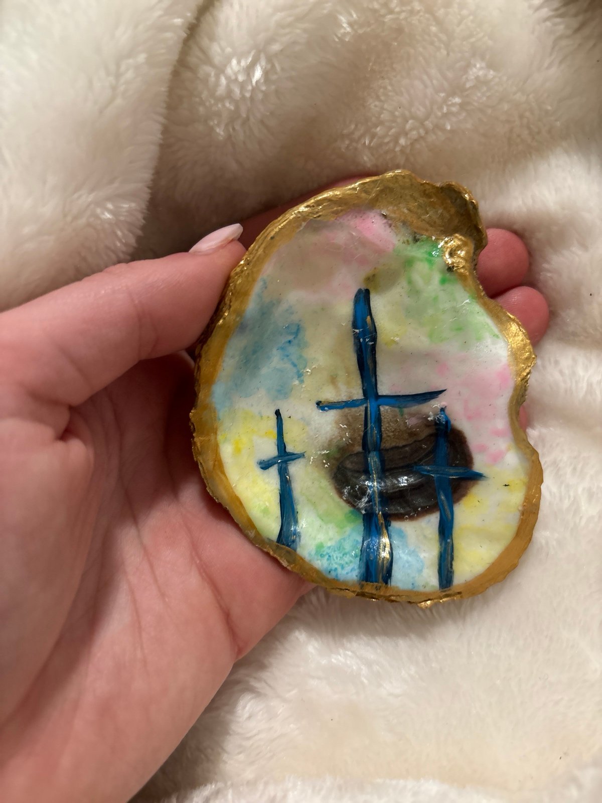 Christian oyster art.
