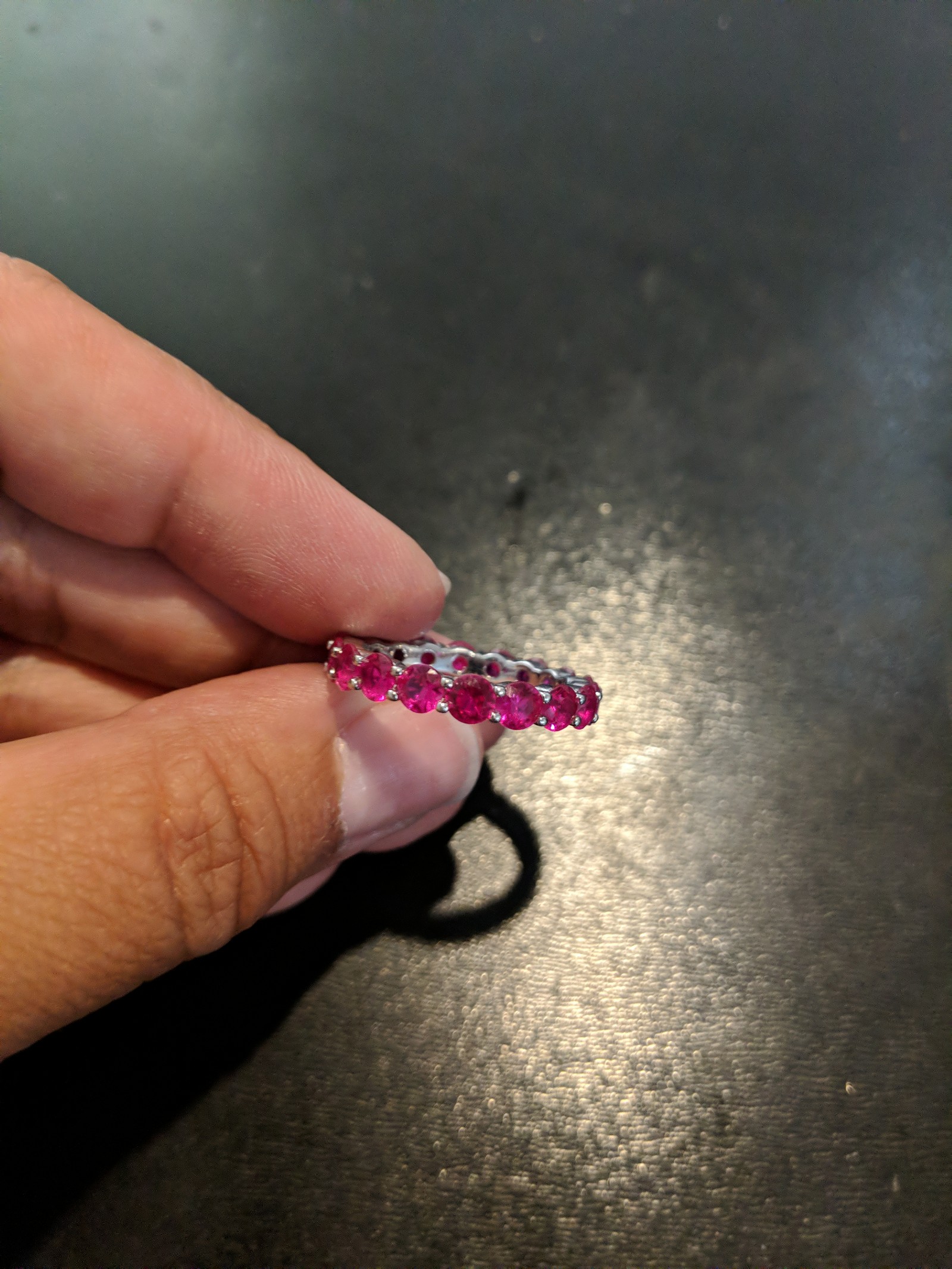 Pink Topaz Infinity Ring- 1200