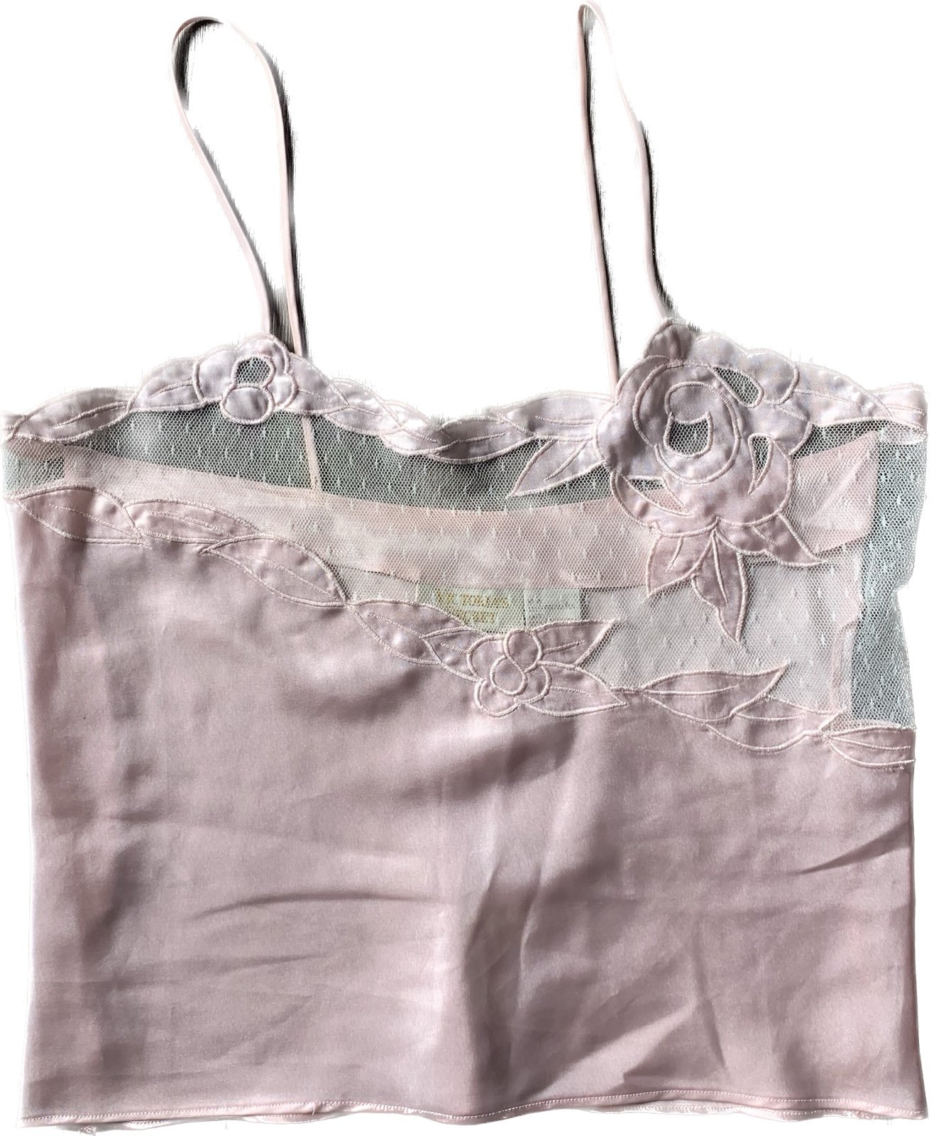 vintage Victoria's Secret pink flapper cami