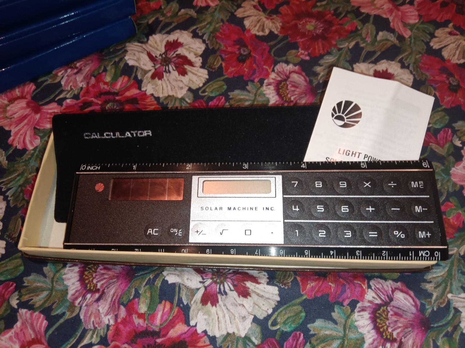 Vintage solar calculator