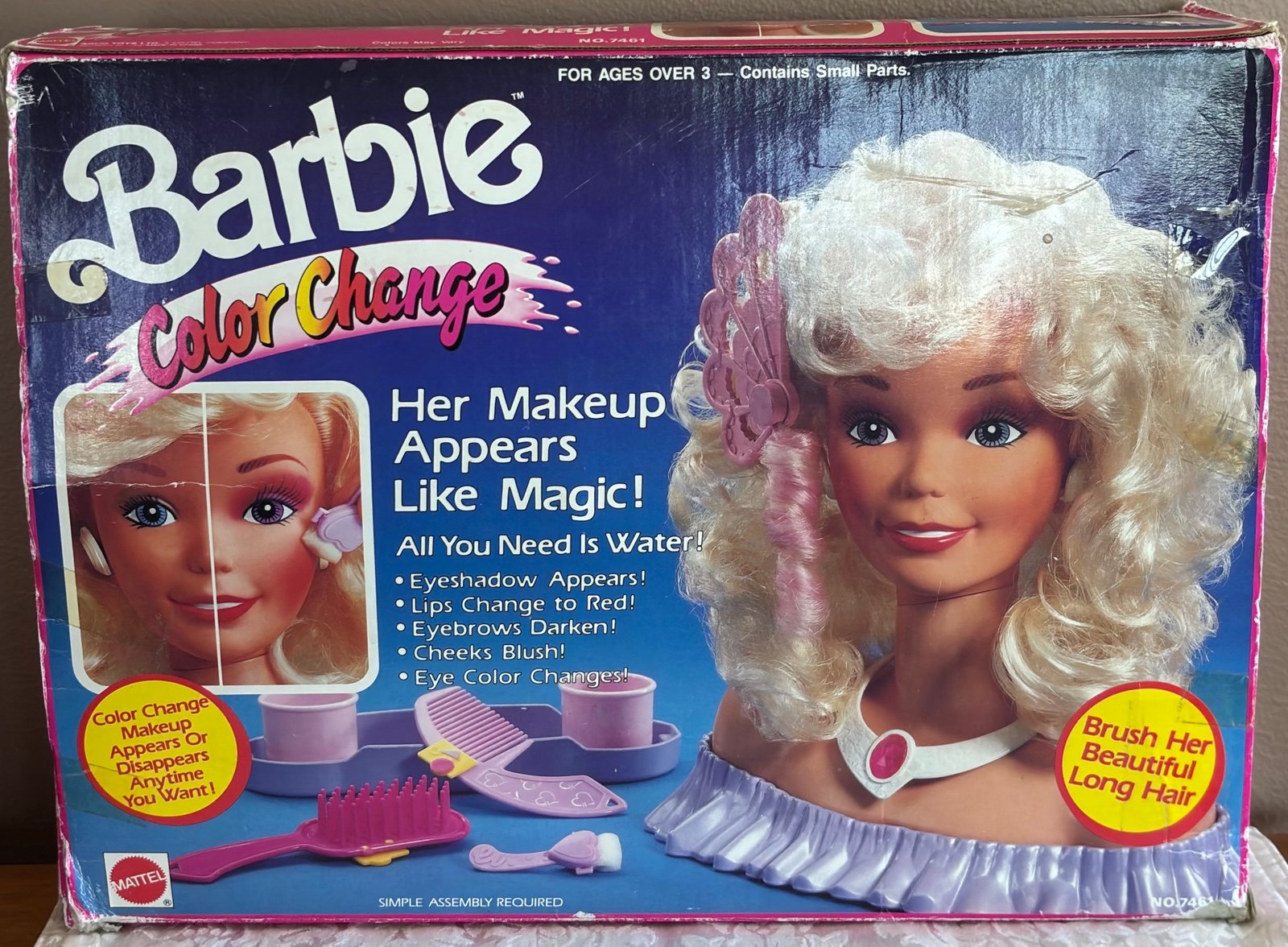 Vintage Barbie Color Change Styling Head-By Arco-1989