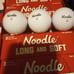 Taylor made long and soft Noodle golf balls