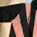 Vintage pink and black suede turtle neck sweater size medium