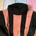 Vintage pink and black suede turtle neck sweater size medium