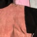 Vintage pink and black suede turtle neck sweater size medium
