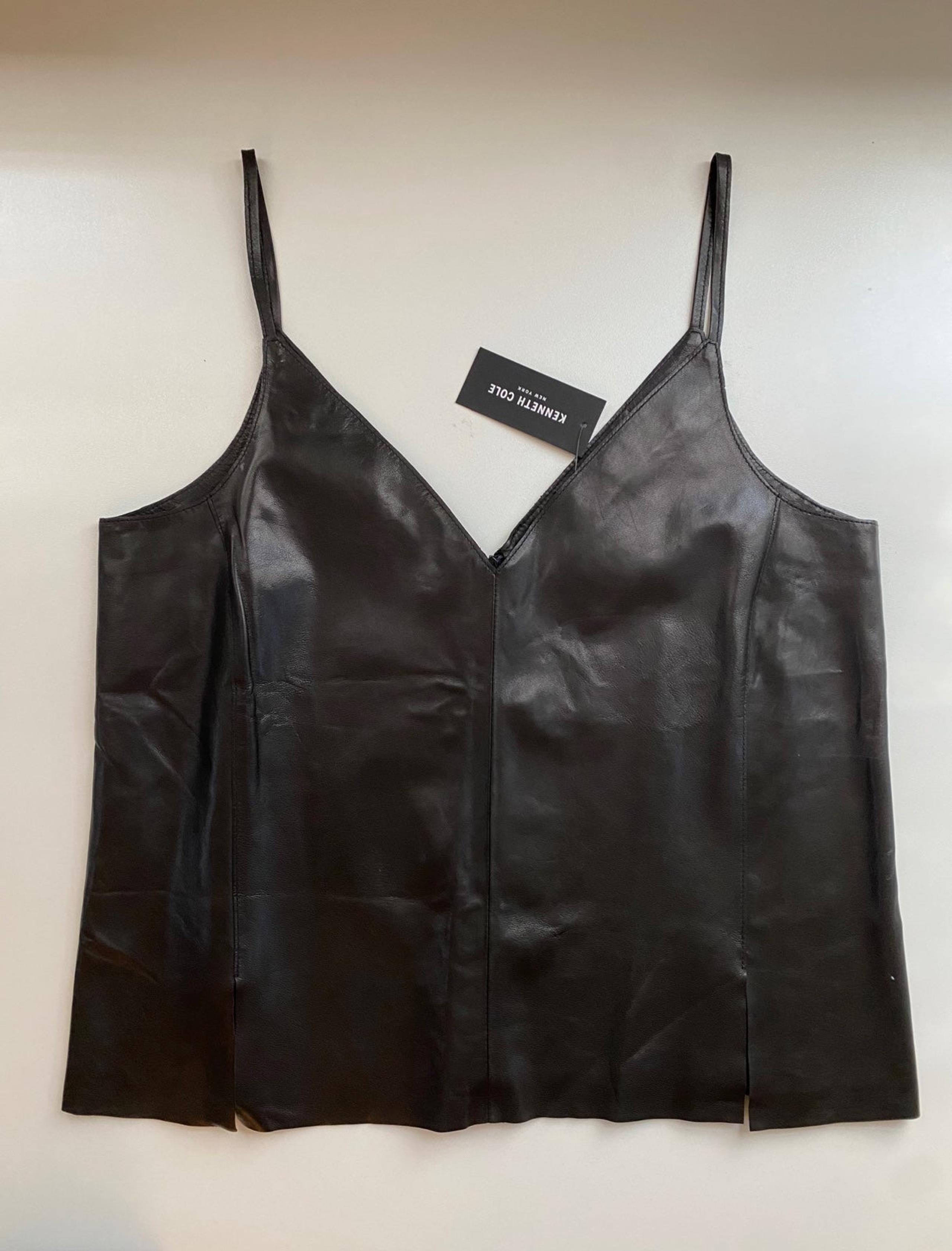 Kenneth Cole, New York - Leather Tank Top