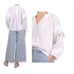 Ulla Johnson Nila Blouse in Natural, Size 2, New with tag