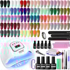 Gel Nail Polish Kit with U V Light 32 Colors Gel Polish Nail Kit