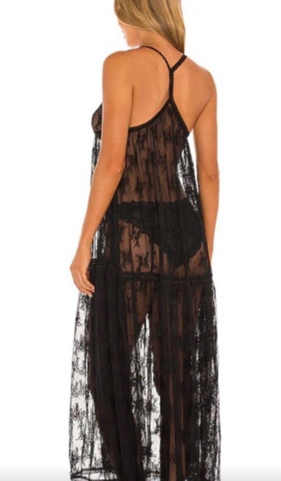 NWT FREE PEOPLE LACE INTIMATE LINGERIE SEXY NIGHTGOWN VALENTINES MAXI DRESS
