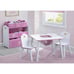 Children Princess Crown 4-Piece Toddler Playroom Set