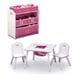 Children Princess Crown 4-Piece Toddler Playroom Set