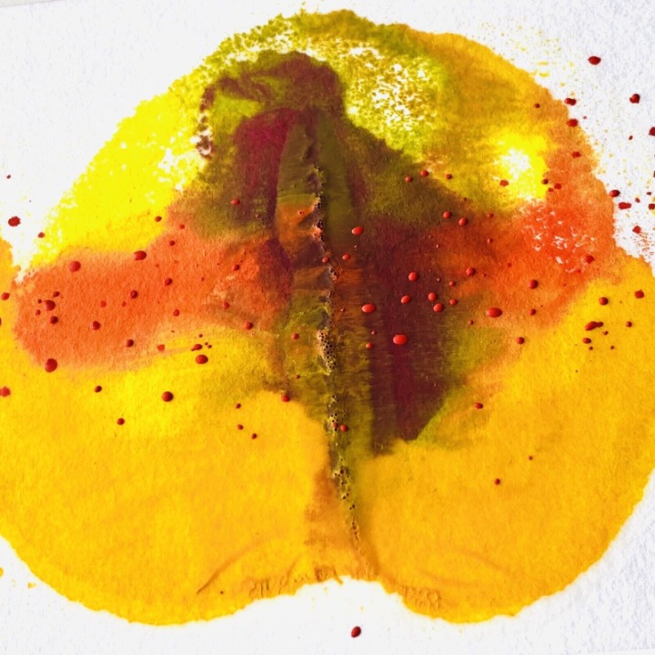 Original Art ‘Pod Love’ Encaustic Wax Painting Matted 14”x11 Frame Ready