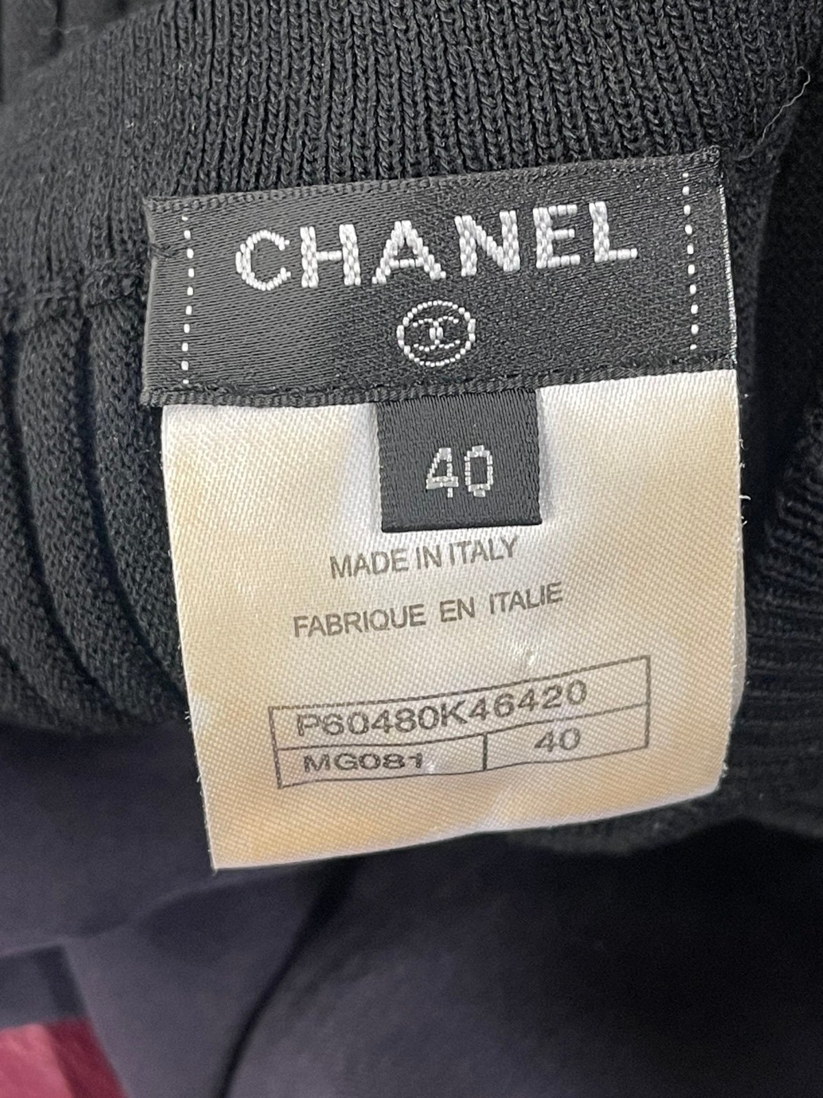 Chanel La Pausa Black & White Knit Dress