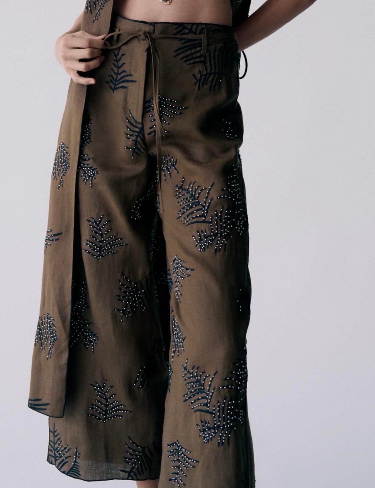 Zara ZW Collection Wide leg pants