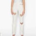 Jeans Heart cut only in front cream and pocket det#ils infront size jr 7