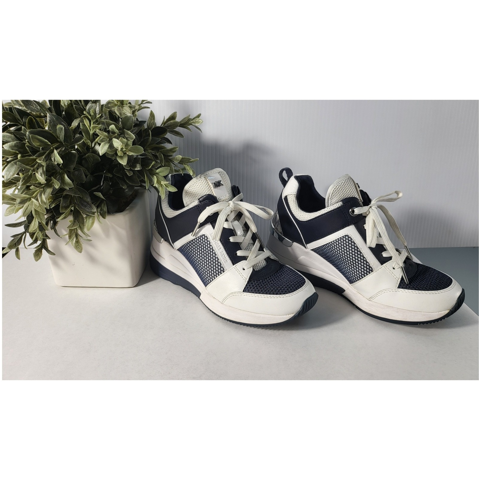 michael kors wedge trainer