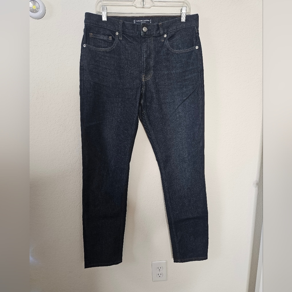NWT Everlane Men's The Slim Jean Organic Cotton Dark Wash Size 32x32