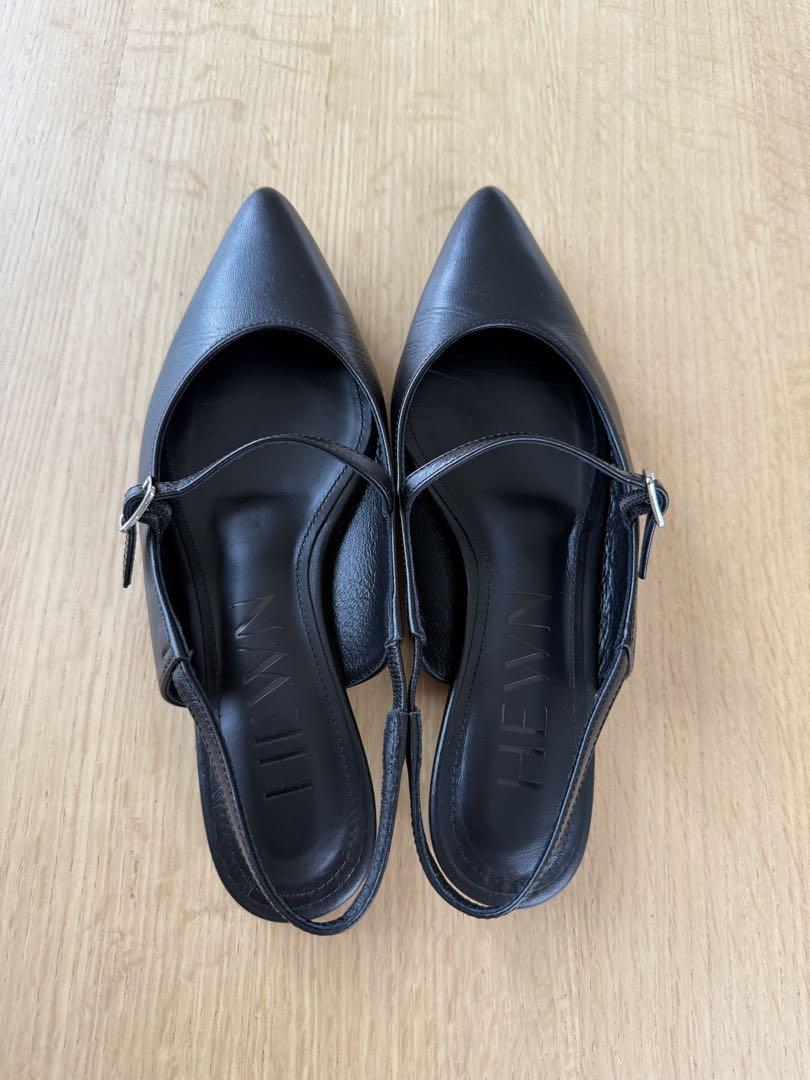 HEWN / Pointed Toe Slingback Shoes 35