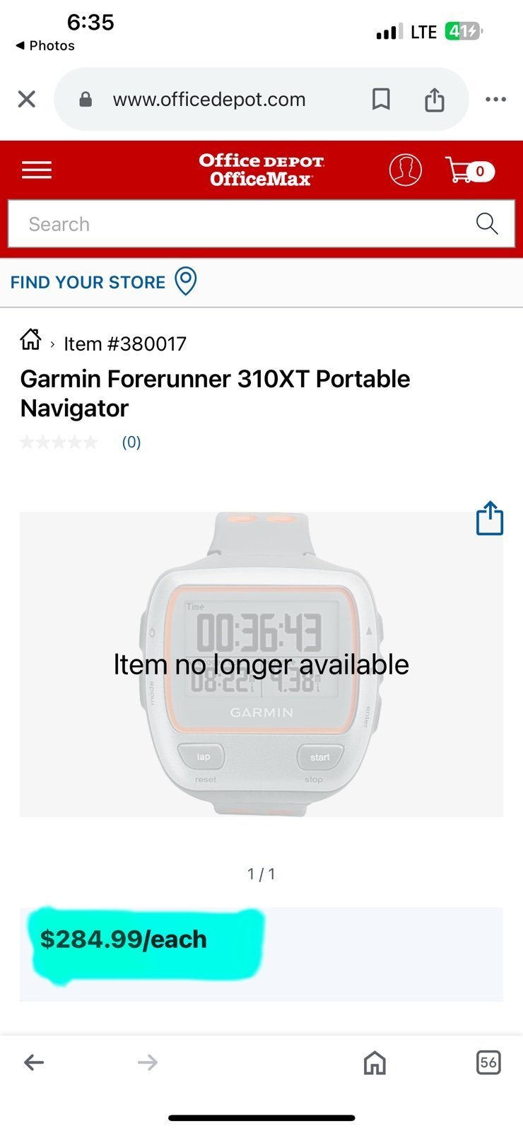 Garmin Forerunner 300XT