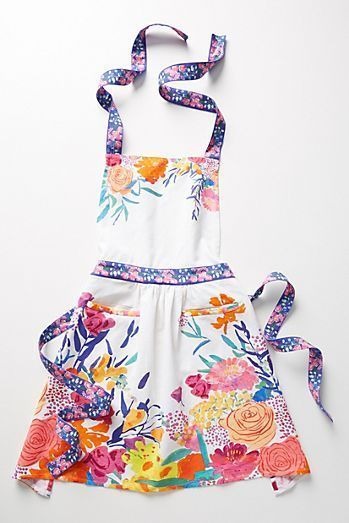 ★Anthropologie★Paint And Petals Apron