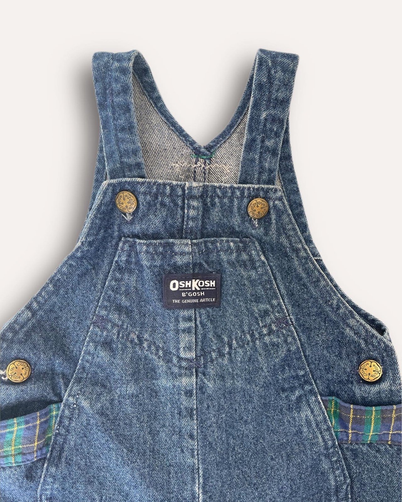 Vintage Oshkosh Vestback Overalls, Made in USA, unisex size 24 months