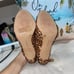 Vince Camuto NWOB! Coraline Brown Calf Hair Animal Print Mules Heels Size 9.5
