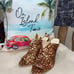 Vince Camuto NWOB! Coraline Brown Calf Hair Animal Print Mules Heels Size 9.5