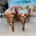 Vince Camuto NWOB! Coraline Brown Calf Hair Animal Print Mules Heels Size 9.5