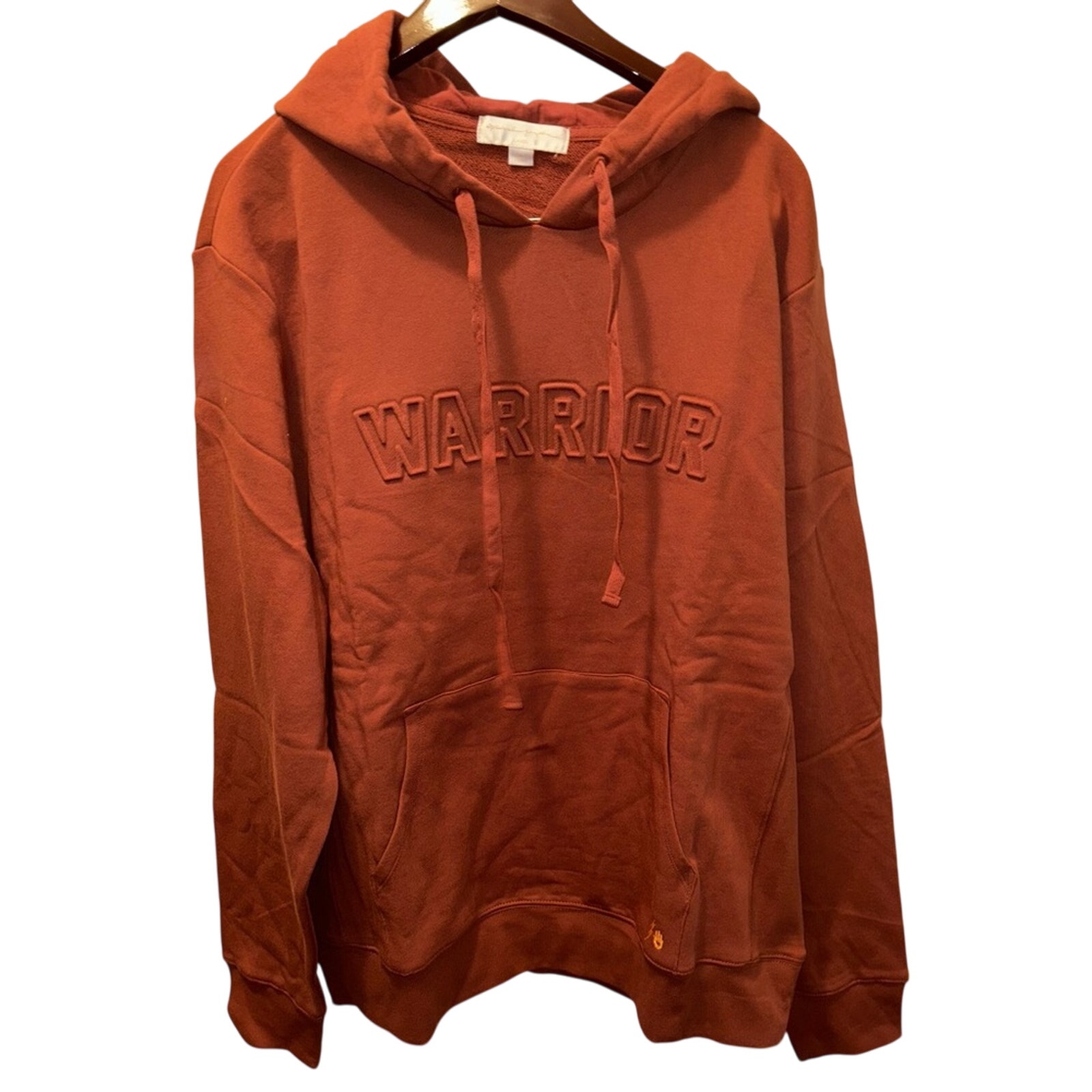 NWT Spiritual Gangster Warrior Pullover Hoodie Sweatshirt Rust Collegiate Cotton