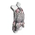 Amanda Uprichard Silk Sand Dollar Printed Halter Top Sleeveless Open Back Medium