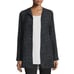 Eileen Fisher Organic Cotton Tencel Textured Open Jacket 3XL Black / Gray