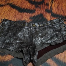 Asli Designs Leather Shorts