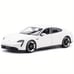 Burago 1:24 Porsche Taycan Turbo S: White/Blue Sports Car Die Cast -pp