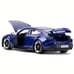 Burago 1:24 Porsche Taycan Turbo S: White/Blue Sports Car Die Cast -pp