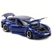 Burago 1:24 Porsche Taycan Turbo S: White/Blue Sports Car Die Cast -pp