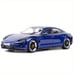 Burago 1:24 Porsche Taycan Turbo S: White/Blue Sports Car Die Cast -pp