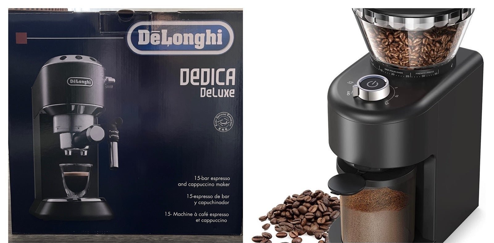 Delonghi espresso machine & grinder