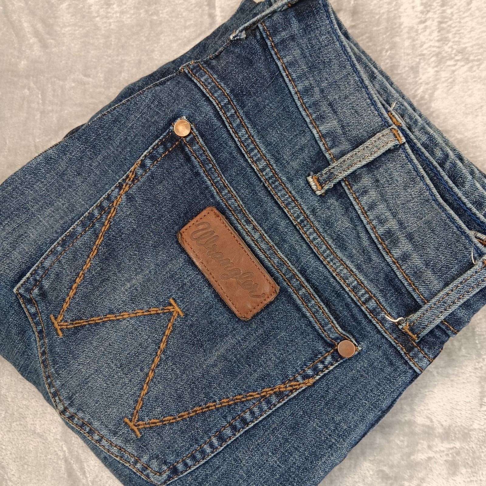 Wrangler Retro 33x36 Mens Slim Boot Bootcut Whiskered Western Dark Wash Jeans