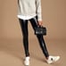 Rock Music Black Vegan Leather Leggings