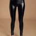 Rock Music Black Vegan Leather Leggings