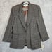 NWT Rena Rowan Saville Wool skirt suit Womens 14 Plaid Gray Lined Career formal