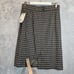 NWT Rena Rowan Saville Wool skirt suit Womens 14 Plaid Gray Lined Career formal