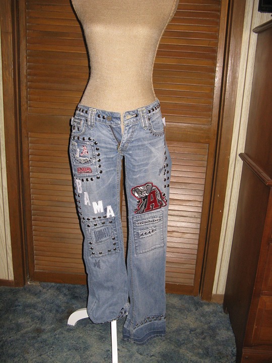 ROLL TIDE in these TAVERNITI jeans Size w26