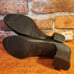 Vintage PORTANIA Black Suede Slides Mules Clogs Shoes Womens Size US 10.5 EUR 41