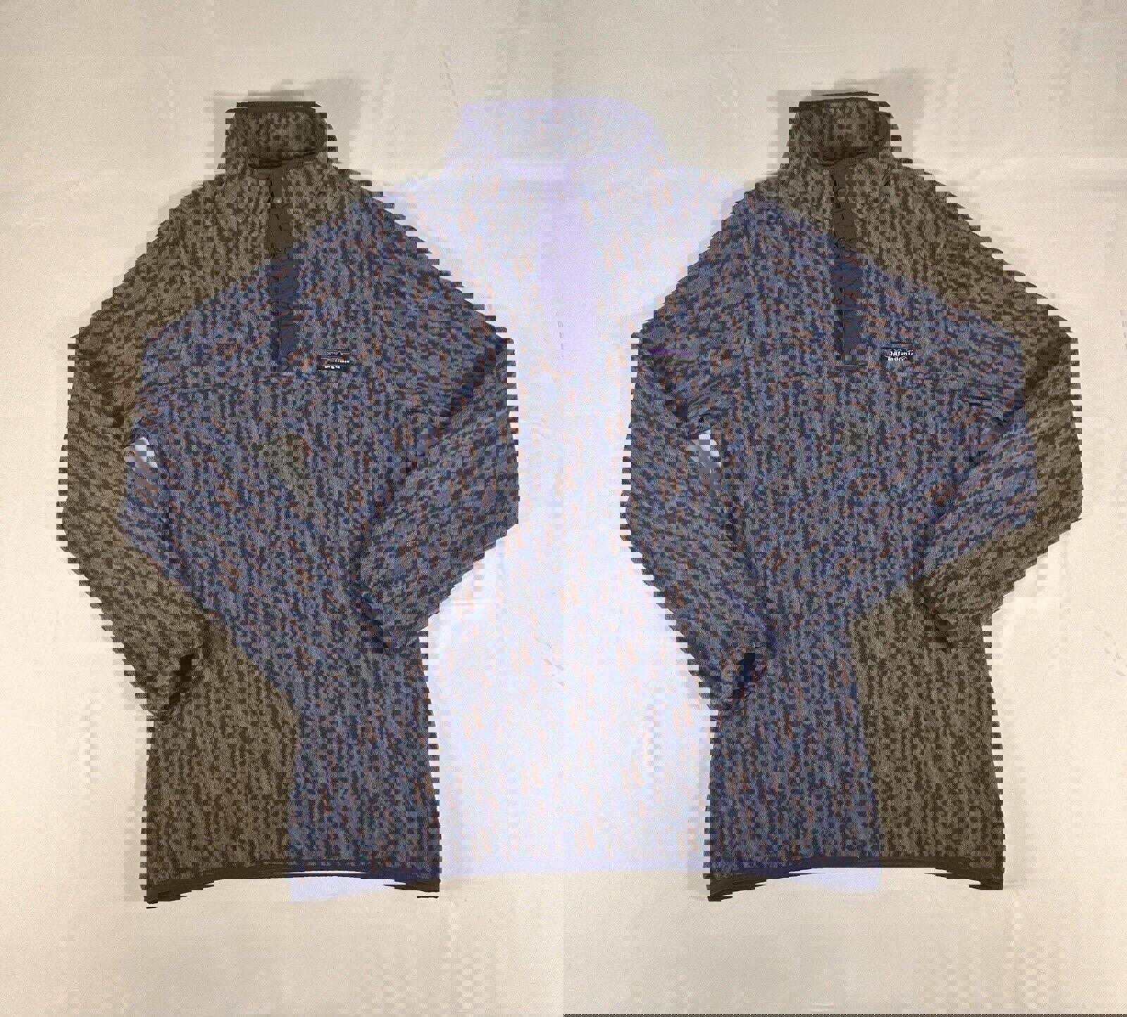 Womans Patagonia Snap T Synchilla Fleece Pullover Blue Purple Jacket Large