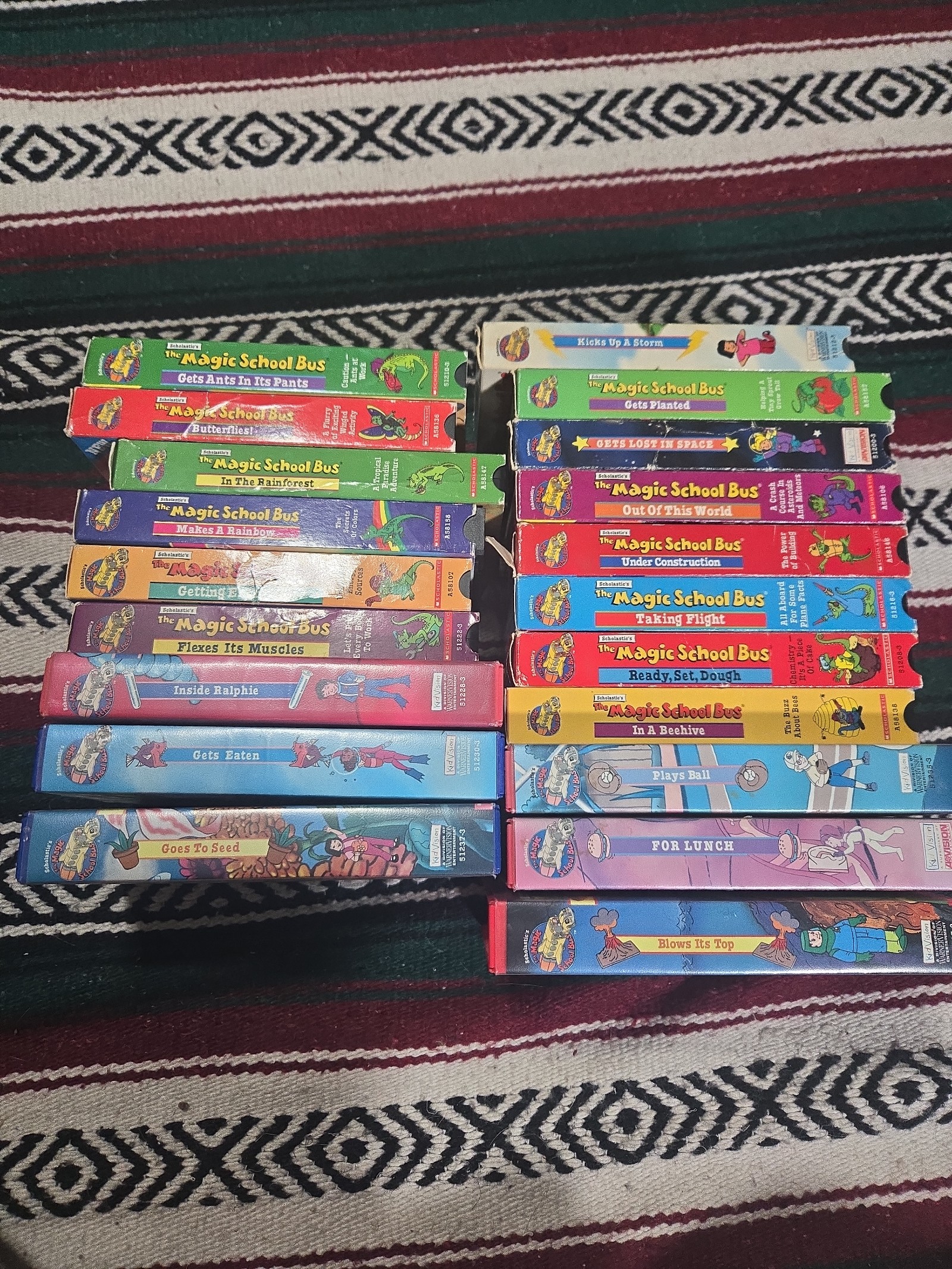 Magic School Bus VHS lot