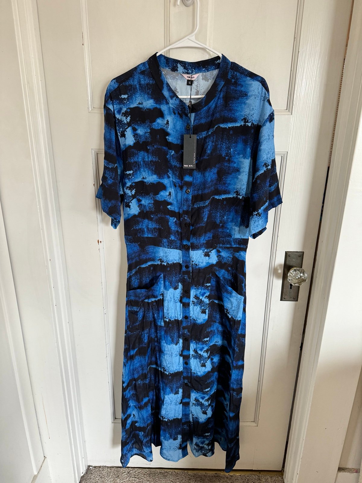 NWT The Kit Cobie Shirtdress in Indigo Ink size 12.